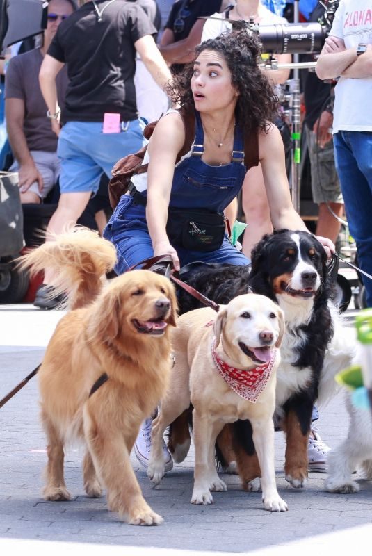 BRITTANY O’GRADY on the Set of Saint C’s Directed by Jessie Nelson in New York 08/12/2019