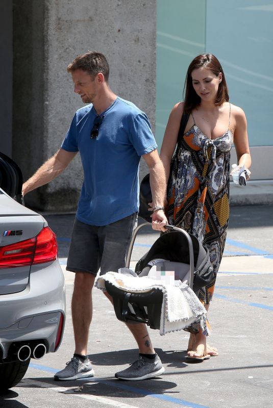 BRITTANY WARD and Jenson Button Out in Los Angeles 07/29/2019