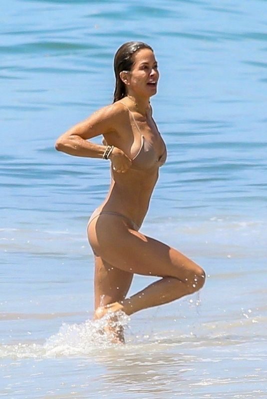 BROOKE BURKE in Bikini on the Beach in Malibu 08/26/2019