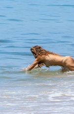 BROOKE BURKE in Bikini on the Beach in Malibu 08/26/2019