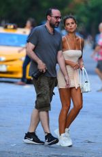 BROOKS NADER in Tight Dress Out in New York 08/10/2019