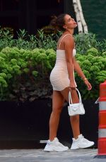 BROOKS NADER in Tight Dress Out in New York 08/10/2019