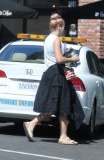 BUSY PHILIPPS Out at Larchmont Village in Los Angeles 08/02/2019