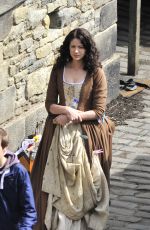 CAITRIONA BALFE on the Set of Outlander in Fife 06/02/2019