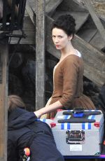 CAITRIONA BALFE on the Set of Outlander in Fife 06/02/2019