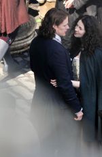 CAITRIONA BALFE on the Set of Outlander in Fife 06/02/2019