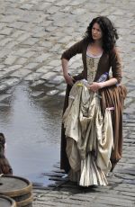 CAITRIONA BALFE on the Set of Outlander in Fife 06/02/2019