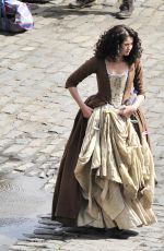 CAITRIONA BALFE on the Set of Outlander in Fife 06/02/2019