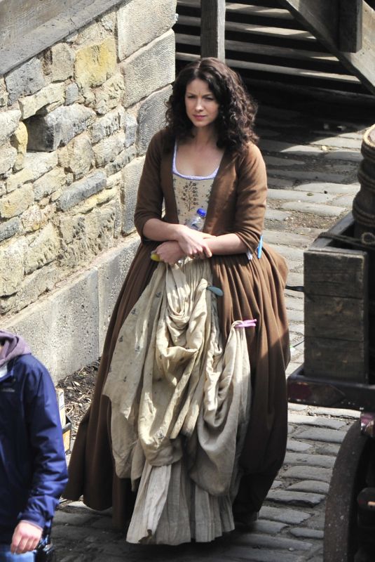 CAITRIONA BALFE on the Set of Outlander in Fife 06/02/2019