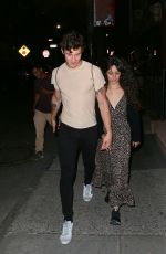 CAMILA CABELLO and Shawn Mendes Out for Dinner at Extra Virgin in New York 08/26/2019