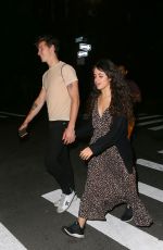 CAMILA CABELLO and Shawn Mendes Out for Dinner at Extra Virgin in New York 08/26/2019