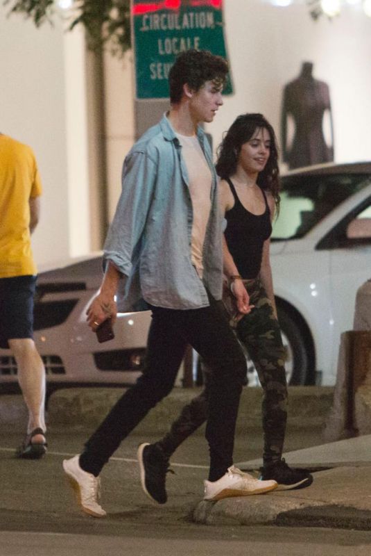 CAMILA CABELLO and Shawn Mendes Out in Montreal 08/19/2019