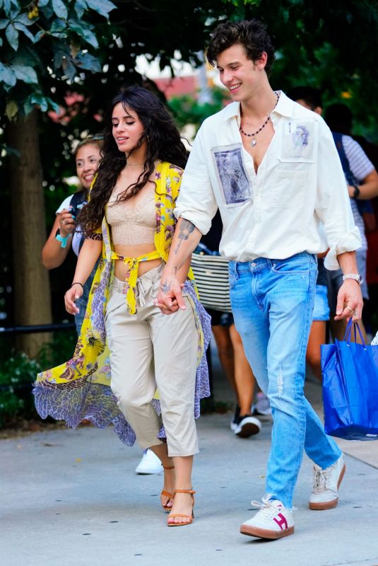 CAMILA CABELLO and Shawn Mendes Out in New York 08/08/2019