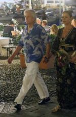 CATHERINE ZETA JONES and Michael Douglas Out in Italy 07/31/2019