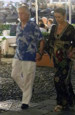 CATHERINE ZETA JONES and Michael Douglas Out in Italy 07/31/2019