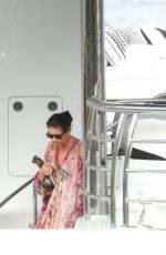 CATHERINE ZETA JONES at a Yacht in Portofino 07/30/2019