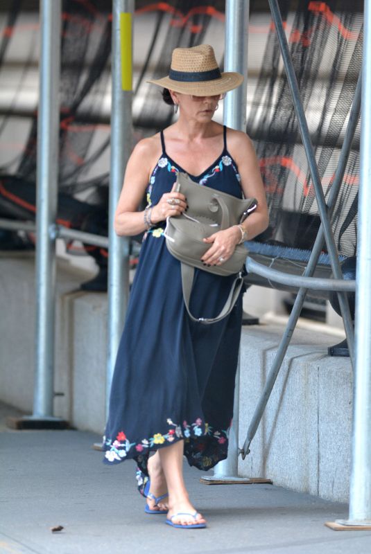 CATHERINE ZETA JONES Leaves a Nail Salon in New York 08/12/2019
