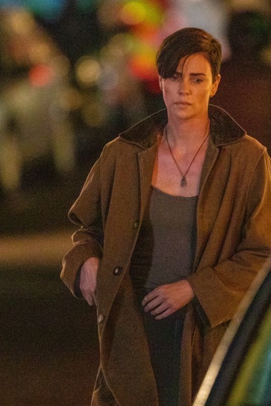 CHARLIZE THERON on the Set of The Old Guard in Sandwich 07/27/2019