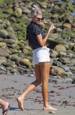 CHARLOTTE MCKINNEY on the Beach in Malibu 08/18/2019