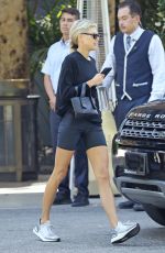 CHARLOTTE MCKINNEY Out in Beverly Hills 08/24/2019