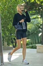 CHARLOTTE MCKINNEY Out in Beverly Hills 08/24/2019
