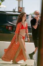 CHIARA SCELSI in Red Bikini on Vacation in Ibiza 08/04/2019