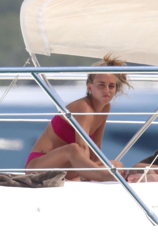 CHLOE GREEN in Bikini at a Yacht in Sardinia 08/11/2019