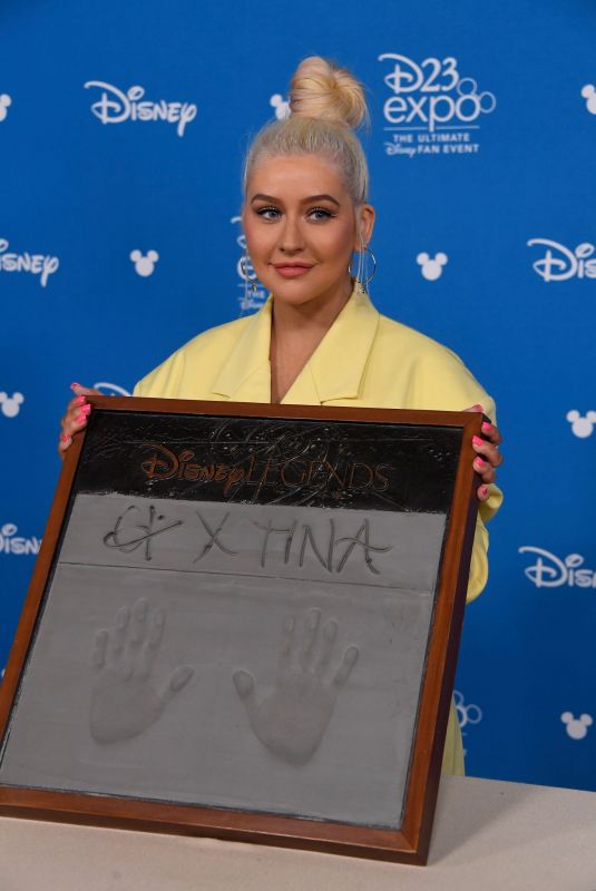 CHRISTINA AGUILERA at D23 Disney Legends Event in Anaheim 08/23/2019