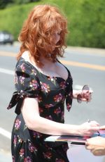CHRISTINA HENDRICKS Arrives at Instyle Day of Indulgence Party in Brentwood 08/11/2019