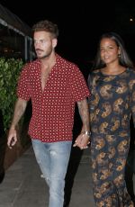 CHRISTINA MILIAN and Matt Pokora Night Out in West Hollywood 08/02/2019