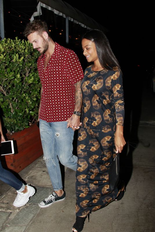 CHRISTINA MILIAN and Matt Pokora Night Out in West Hollywood 08/02/2019