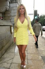 CHRISTINE MCGUINNESS on the Set of Real Housewives of Cheshire 07/31/2019