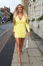 CHRISTINE MCGUINNESS on the Set of Real Housewives of Cheshire 07/31/2019