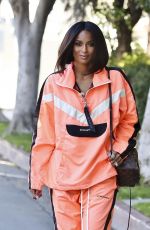CIARA Shows New Short Haircut at a Photoshoot in Los Angeles 08/14/2019