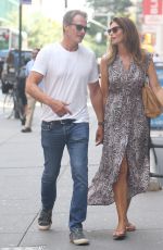 CINDY CRAWFORD and Rande Gerber Out in New York 08/21/2019