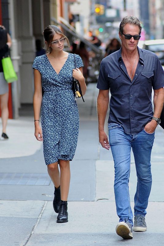 CINDY CRAWFORD, KAIA GERBER and Rande Gerber Out in New York 08/06/2019