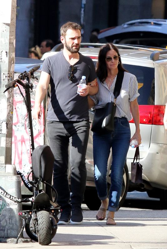 COURTENEY COX and Johnny McDaid Out in New York 08/12/2019
