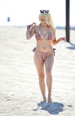 COURTNEY STODDEN in Bikini at a Beach in Los Angeles 08/20/2019