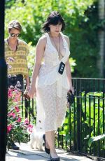 DAISY LOWE Out with her Dog in London 08/26/2019