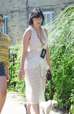 DAISY LOWE Out with her Dog in London 08/26/2019