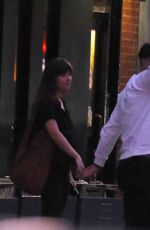 DAKOTA JOHNSON and Chris Martin at Double Zero Restaurant in New York 08/27/2019
