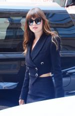 DAKOTA JOHNSON Arrives at a Radio Station in New York 08/07/2019
