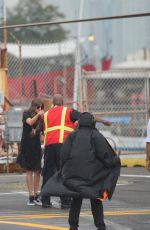 DAKOTA JOHNSON Boarding a Helicopter in New York 08/07/2019