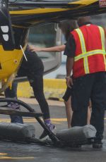 DAKOTA JOHNSON Boarding a Helicopter in New York 08/07/2019