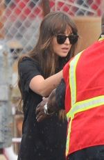 DAKOTA JOHNSON Boarding a Helicopter in New York 08/07/2019