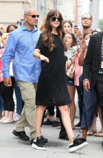 DAKOTA JOHNSON Leaves AOL Build in New York 08/07/2019