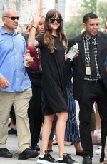 DAKOTA JOHNSON Leaves AOL Build in New York 08/07/2019