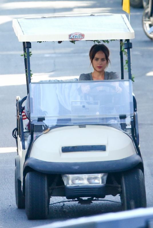 DAKOTA JOHNSON on the Set of Covers on Catalina Island 07/30/2019