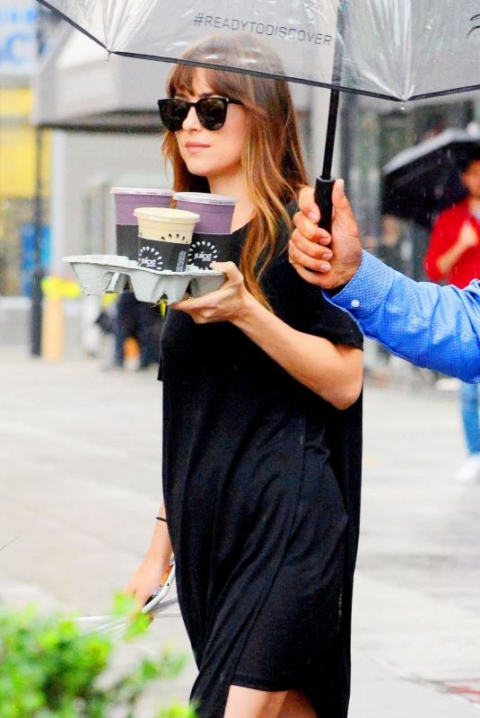 DAKOTA JOHNSON Out for Coffee in New York 08/07/2019
