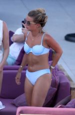 DANI DYER in Bikini at a Pool in Los Angeles 08/27/2019